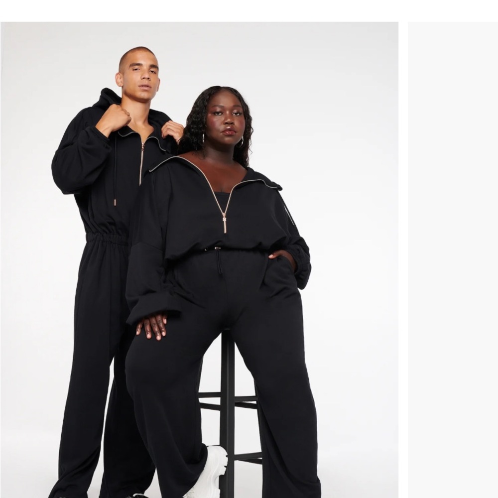 Savage X Fenty Black Textured Jumpsuit Unisex - Picture 6 of 9